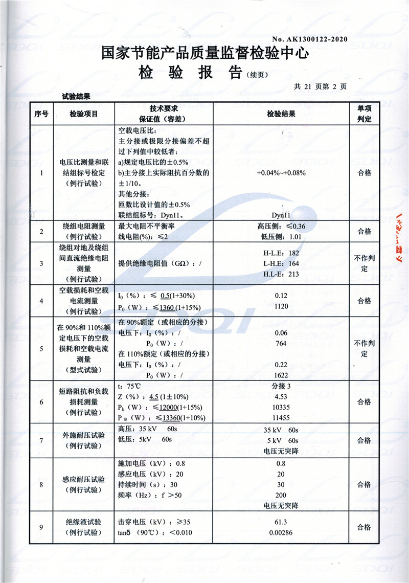 高低压试验报告-S11-1250泸水泸水泸水油浸式变压器-2.jpg